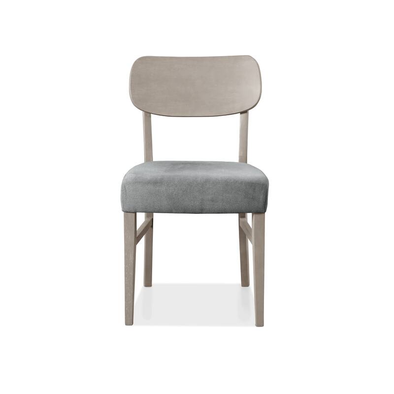 Furniture of America Calista Modern Grey Padded Dining Chairs (Set of 2)