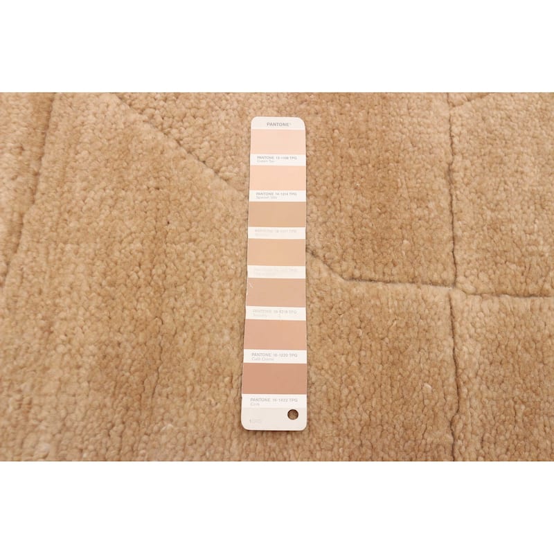 ECARPETGALLERY Hand-knotted Tangier Tan Wool Rug - 5'1 x 8'0