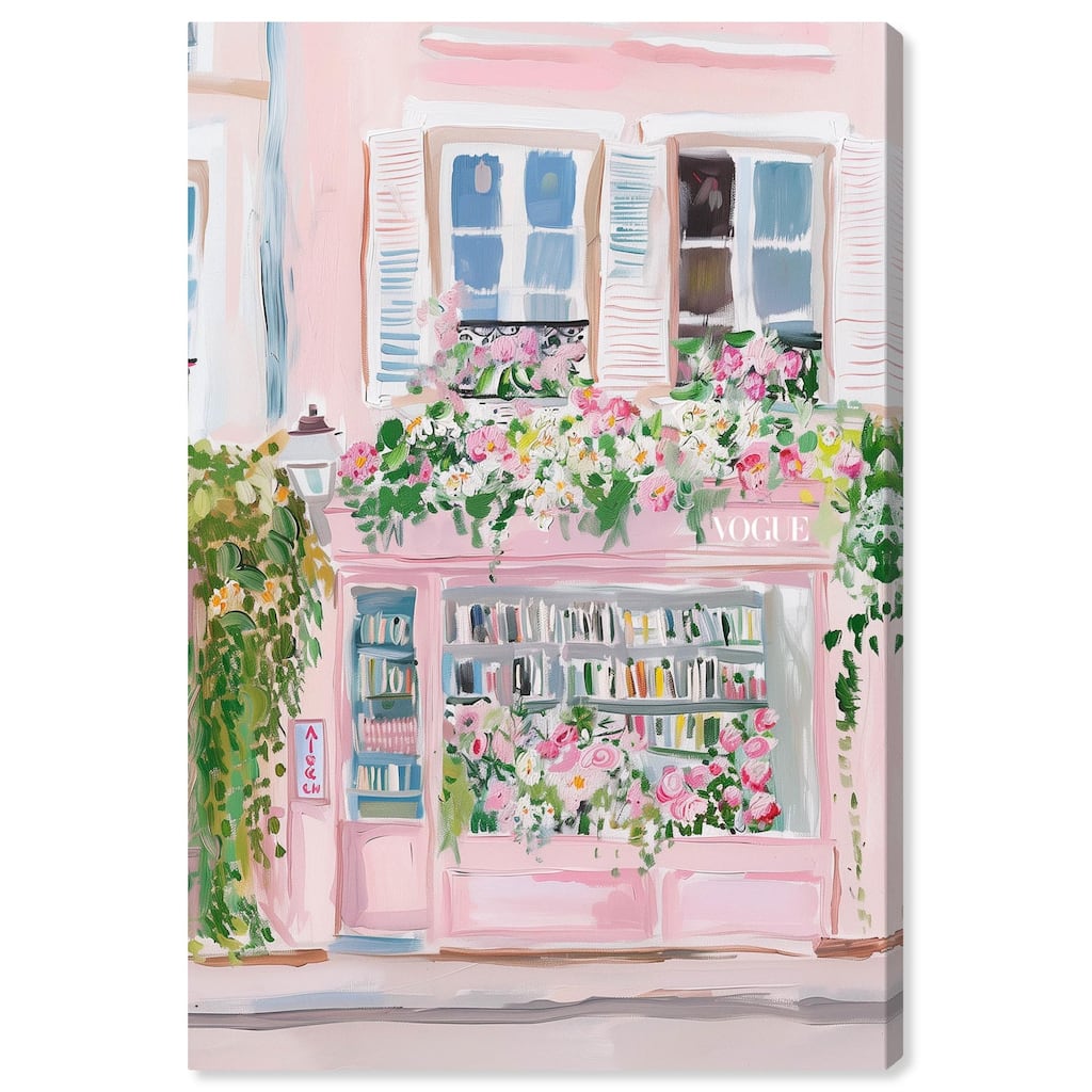 Little Magazine Store Canvas by Art Remedy, Gallery Wrapped