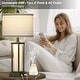 preview thumbnail 15 of 21, 27” Tall Vintage USB Table Lamp Set with Nightlight, Bulb Included (Set of 2) - 12.5'' x 12.5'' x 27''