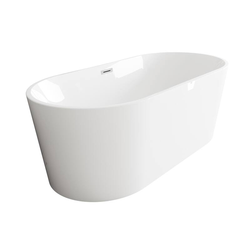 Melisande Bathtub in Glossy White