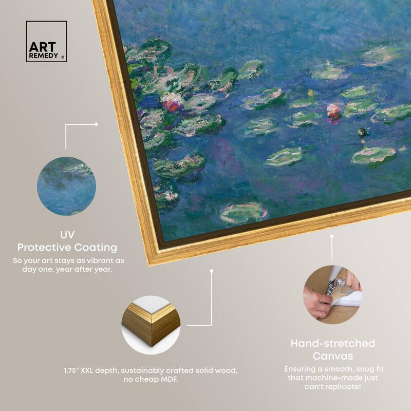 Monet Water Lilies Canvas by Art Remedy