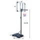 preview thumbnail 7 of 5, 5.4ft-7ft Adjustable Height Portable Basketball Hoop Stand with Wheels