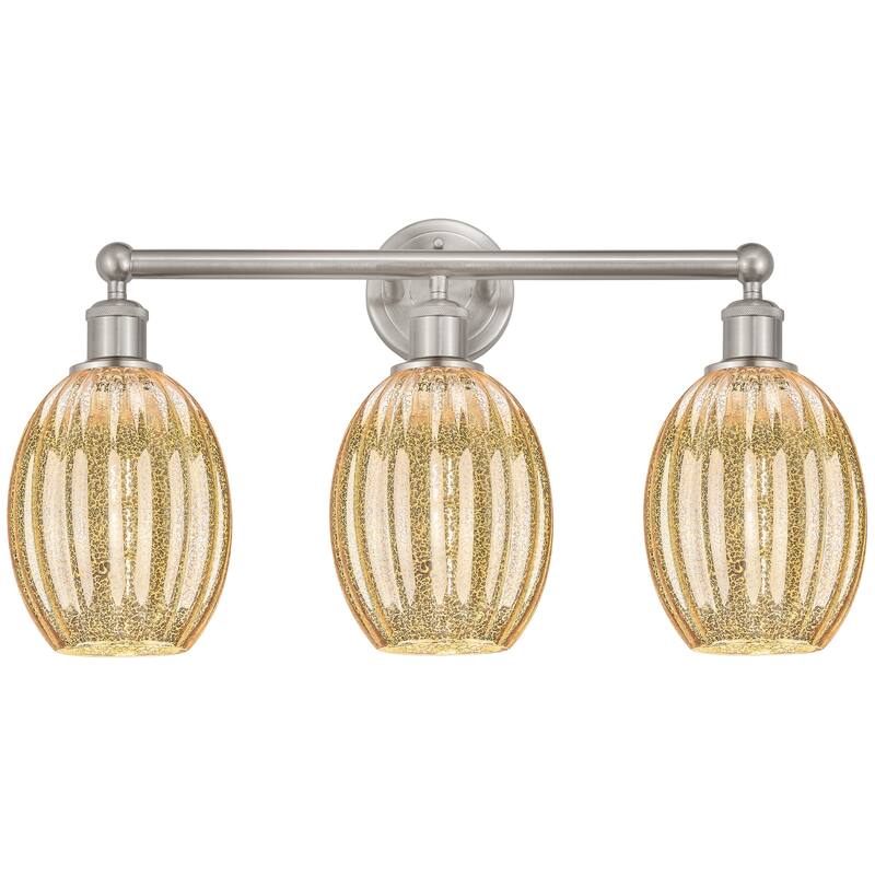 Innovations Lighting 616-3W-13-25 Preston Vanity Preston 3 Light 25" - Brushed Satin Nickel / Mercury