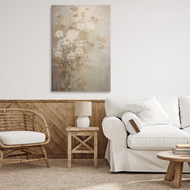 Stupell Muted Vintage Florals Canvas Wall Art Design By LSR Creative Studio