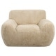 preview thumbnail 1 of 6, Uttermost Abide Sheepskin Accent Chair - 51"W x 31"H x 42"D