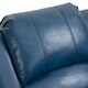 preview thumbnail 3 of 17, Clihome Blue Faux Leather 8-Point Massage Recliner