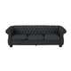 Black Textured Tweed-Matte Black