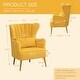 preview thumbnail 33 of 65, HOMYKA Modern Wingback Arm Chair Upholstered Accent Chair