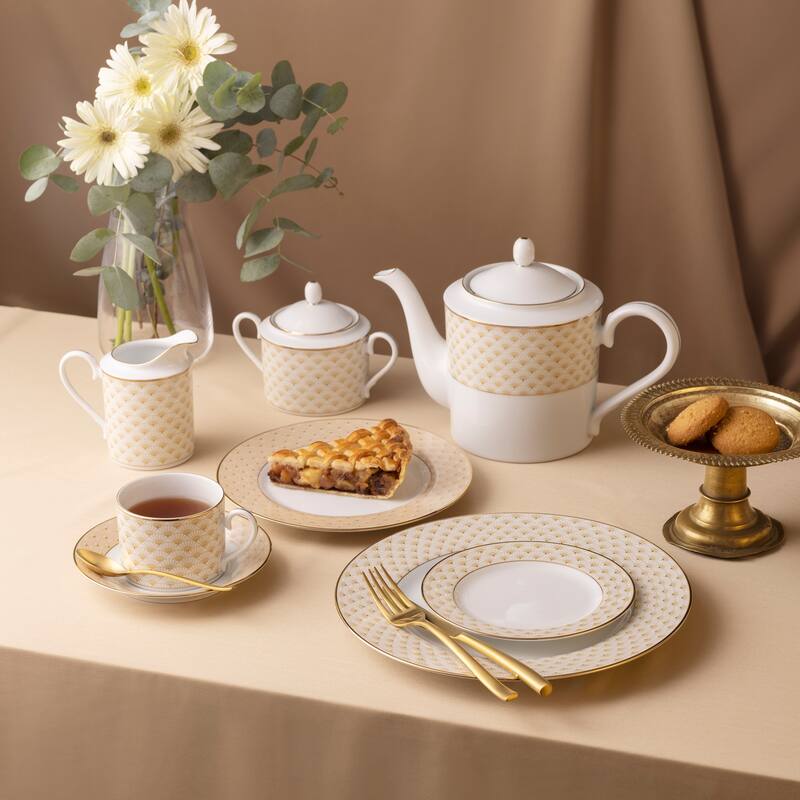 Trocadero Gold Set Of 4 Bread & Butter/Appetizer Plates, 6.5"