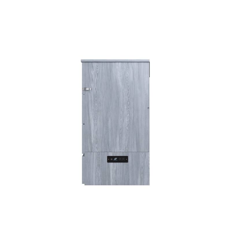 Queen Murphy Bed Chest - Space Saving Furniture with Charging Station & Mattress - City Sleek Design