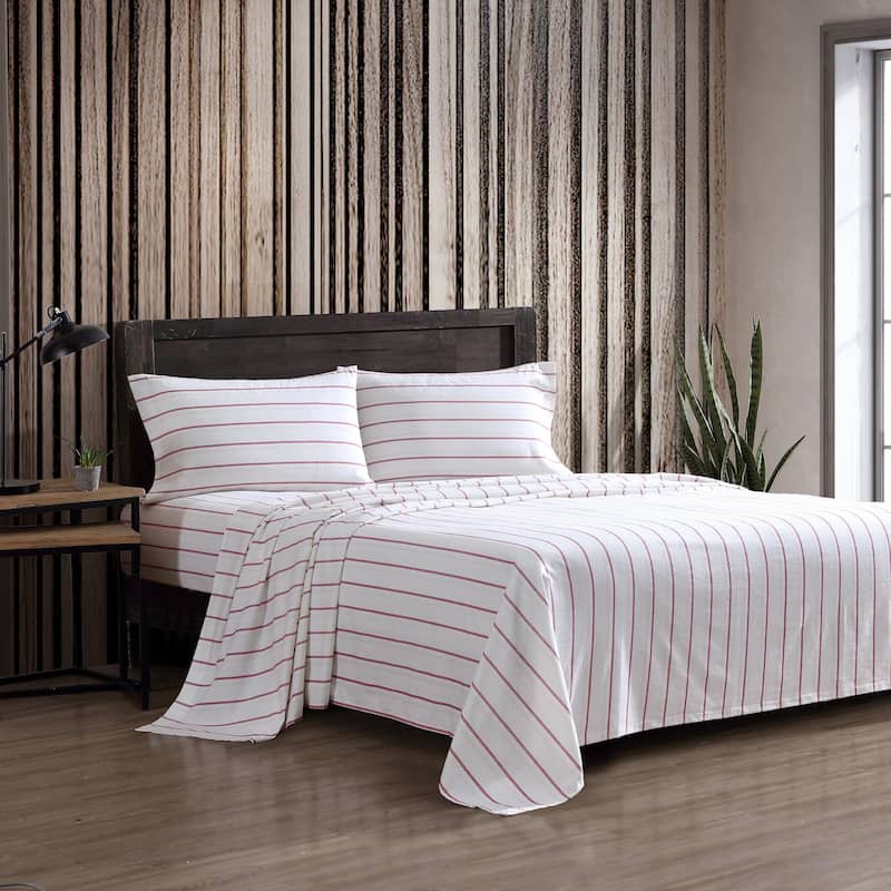 Eddie Bauer Printed Cotton Flannel Sheet Set