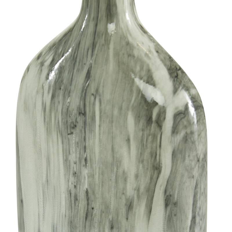 Ceramic Faux Marble Decorative Vase - Set of 3 Gray - Roche River Decor