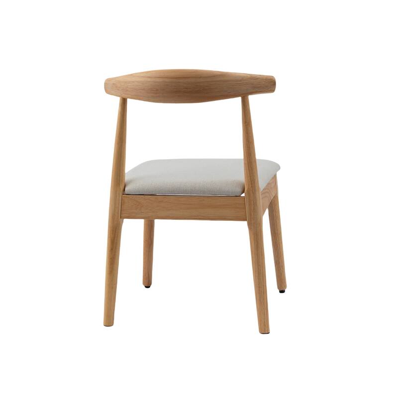 Modern 2 Piece Fabric Solid Wood Kitchen Dining Chair with Cushions and Backrest for Dining Room Kitchen Living Room Bedroom