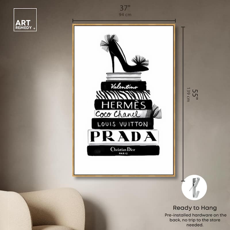 Library Luxe Canvas by Art Remedy