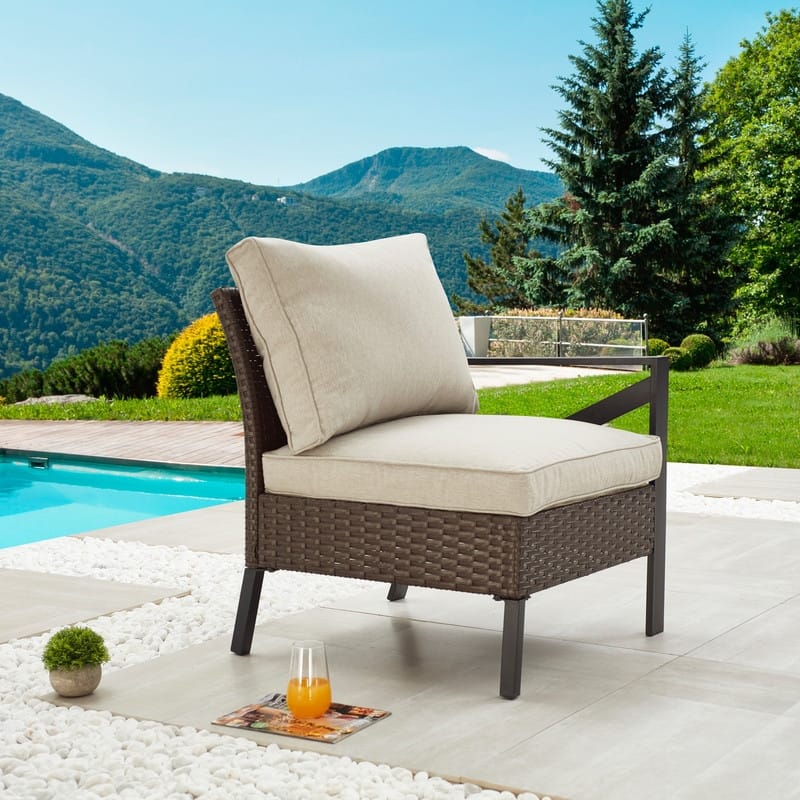 Patio Festival Outdoor X-Arm Collection Left-Arm Chair