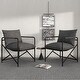 preview thumbnail 5 of 13, Metal Sling Accent Chair Set of 2 - 7'9" x 10'10"
