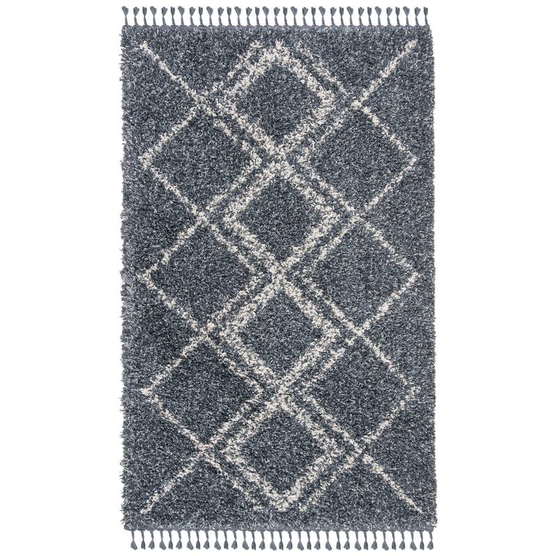 SAFAVIEH Pro Lux Shag Nazmije Moroccan Tassel 2.4-inch Thick