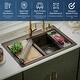preview thumbnail 34 of 56, Karran QTWS-880 Drop-in 33 in. Double Equal 50/50 Bowl Workstation Kitchen Sink