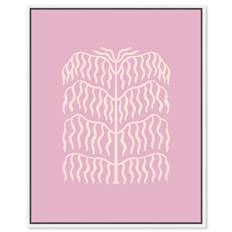 Lavender Mauve Canvas by Art Remedy - 16" x 20" - White