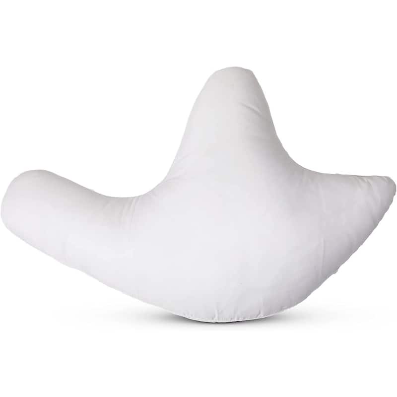 Cheer Collection W Shaped Shoulder Support Pillow - White - Soft - Single - Specialty