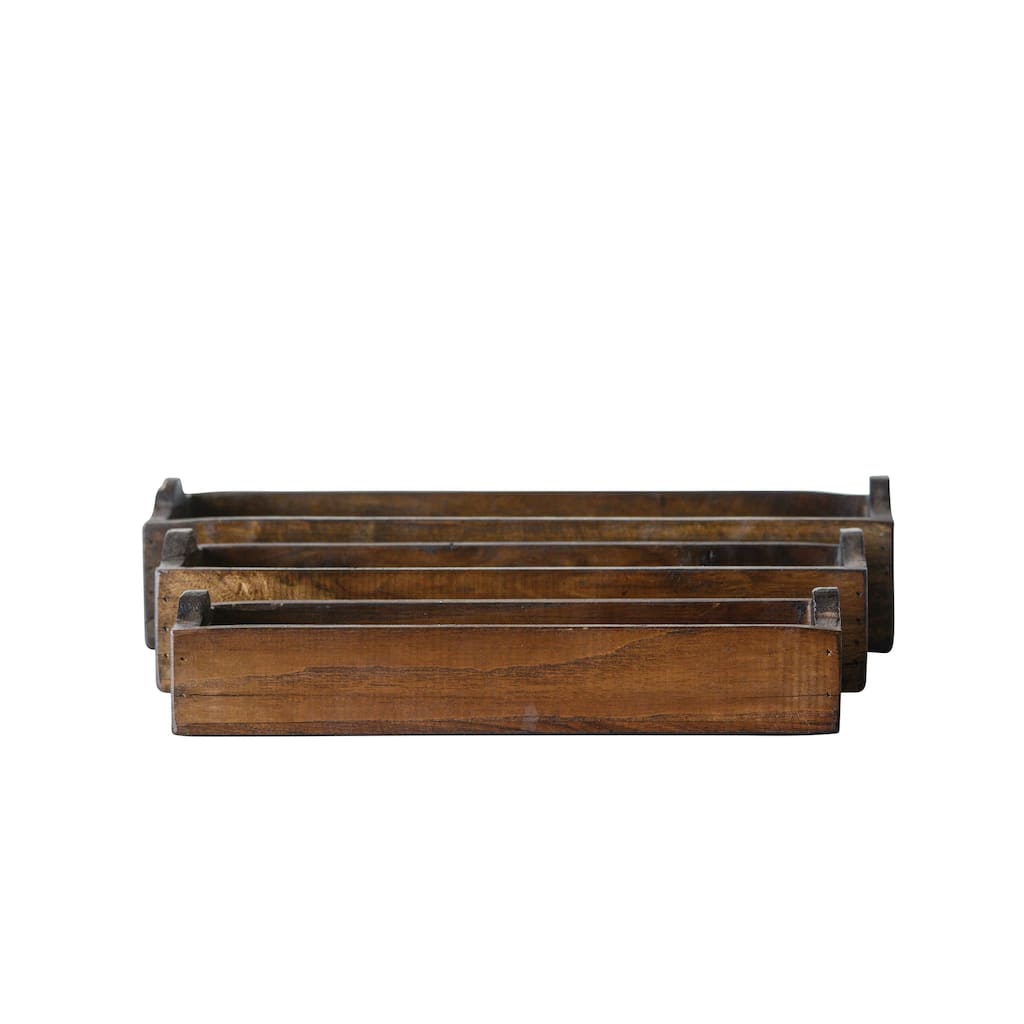 Set of 3 Found Wood Boxes (each one will vary)