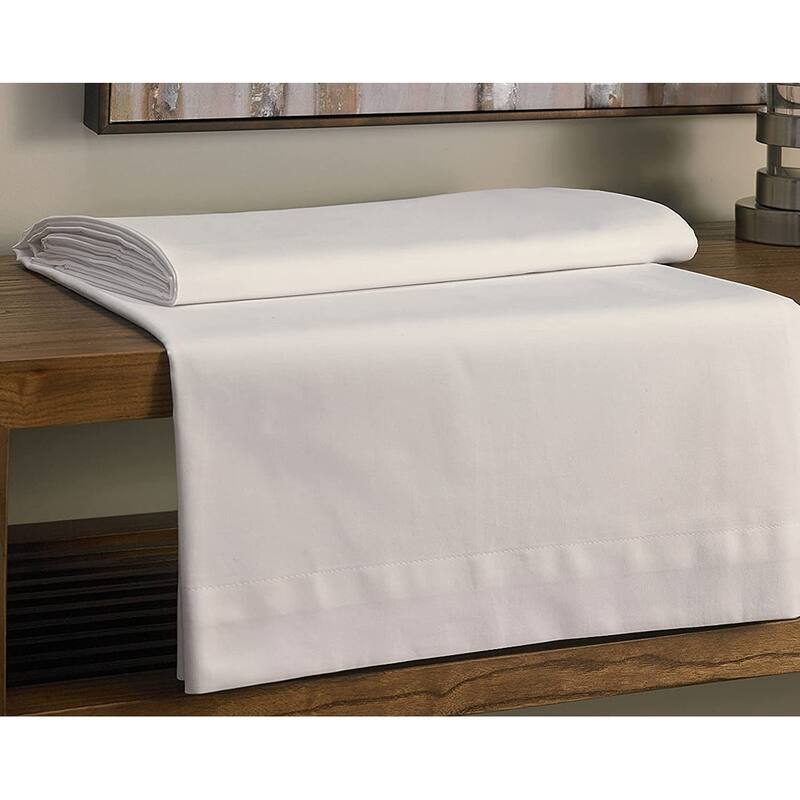 GOTS Certified 300TC Organic Cotton Sateen Wrinkle Resistant Flat Sheets