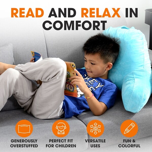 Cheer Collection Kids Size Reading and Backrest Pillow with Armrest Bed Bath Beyond 32701318