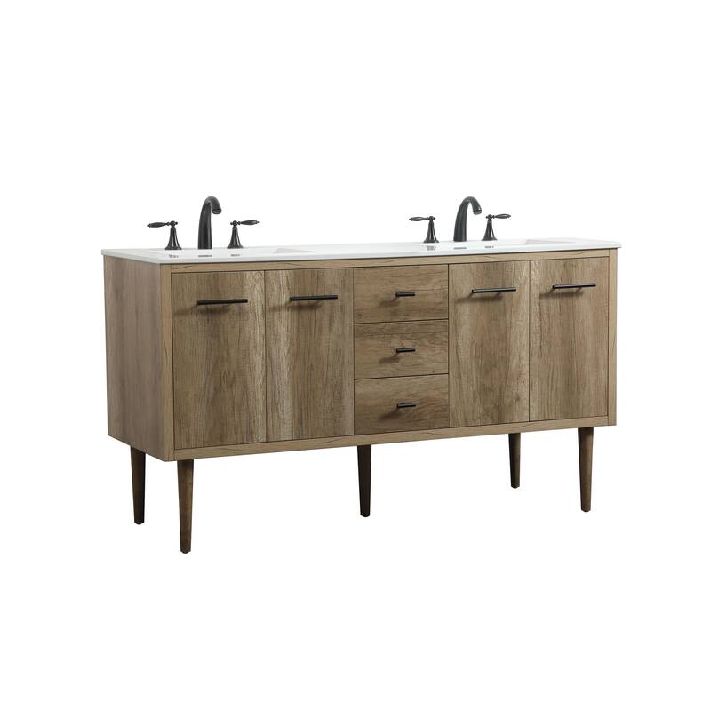 Fern 60 Inch Double Bathroom Vanity