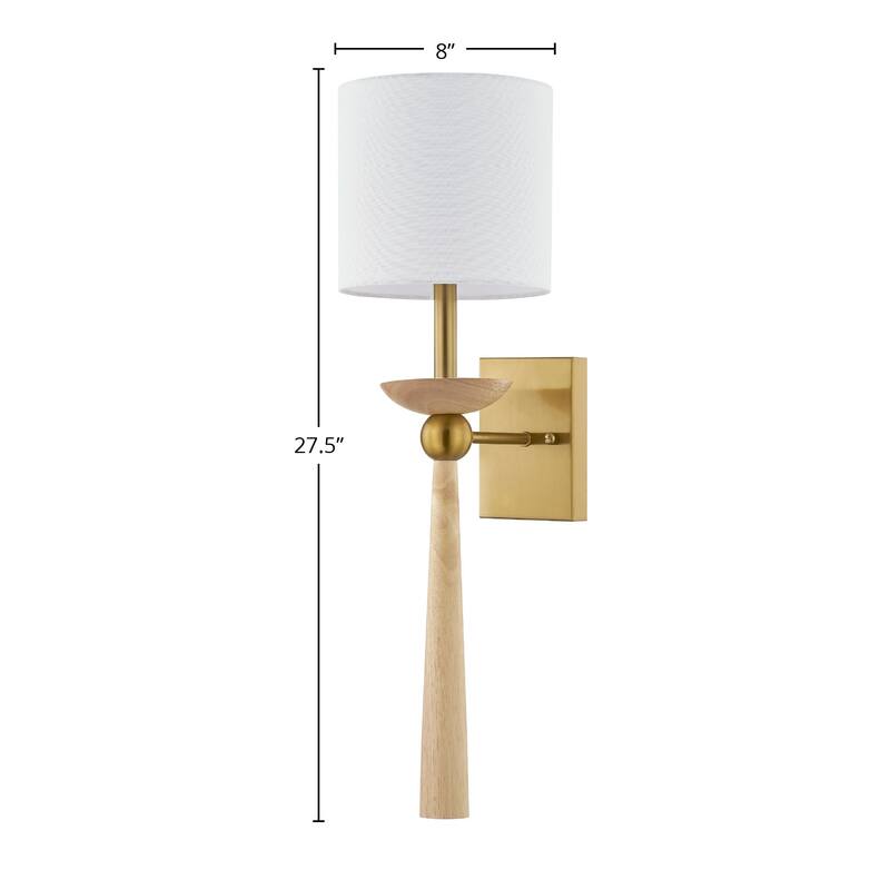 Bea Wood Wall Sconce, Natural