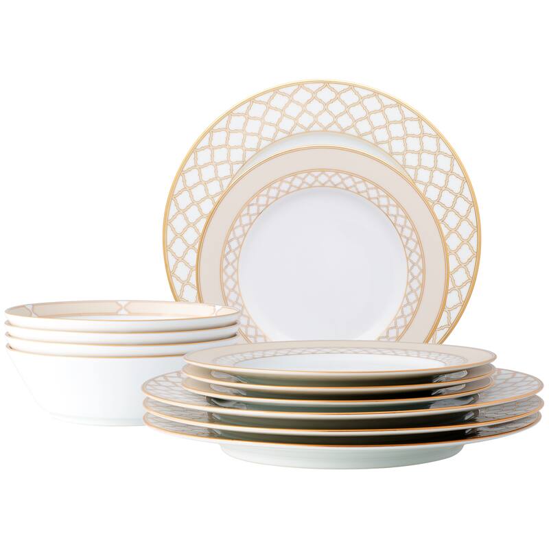 Noritake Eternal Palace 12-Piece Set, Service For 4 - Gold