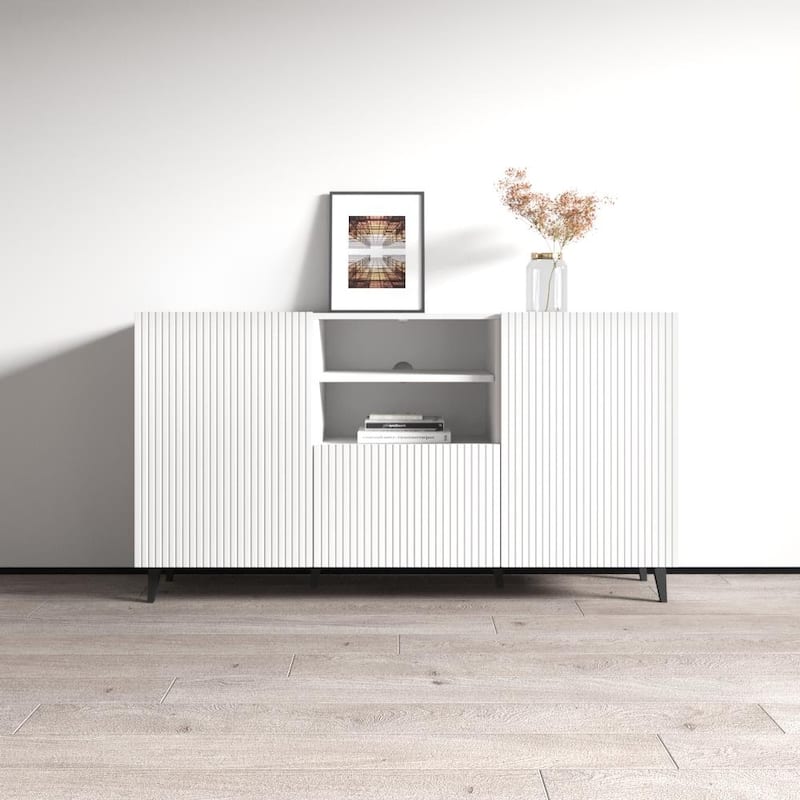 Pafos 2D1S 59" Sideboard - White
