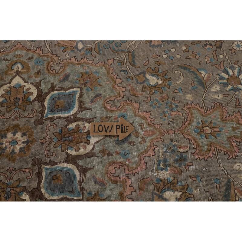 Over-Dyed Tabriz Persian Vintage Rug Handmade Wool Carpet - 7'11"x 11'6"
