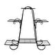 preview thumbnail 11 of 12, 6 Tiers Metal Flower Pot Plant Stand Balcony Floor Standing Shelf