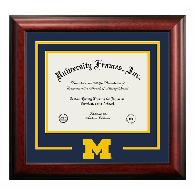 University of Michigan Wolverines 11w x 8.5h Spirit Diploma Frame