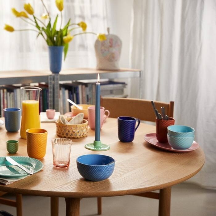 Lyngby Porcelæn Rhombe Color Bowl, Ø: 5.1"