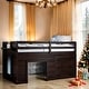 preview thumbnail 19 of 51, Twin Size Loft Bed with Cabinet and Shelf,Multi-Functional Children's Bed Espresso