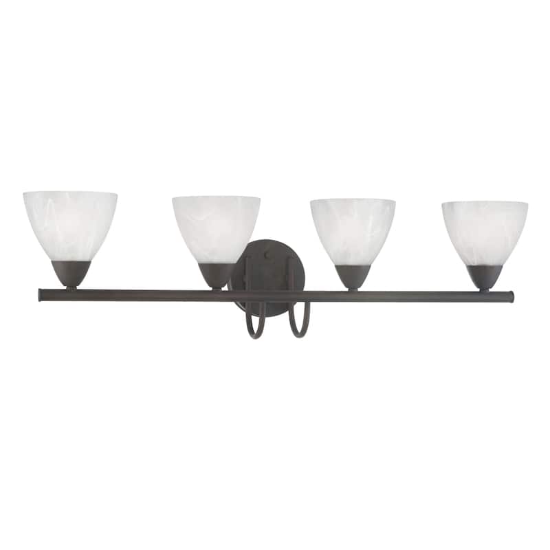 Tia 15.75-inch Wide 2-Light Vanity Light in Matte Nickel - 30.75 - Painted Bronze