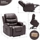 preview thumbnail 28 of 53, Oversized Power Lift Recliner Chair with Massage & Heat, PU Leather, USB Port, Cup Holders & Pockets