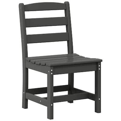 Shoreside Outdoor Patio Armless Dining Side Chair