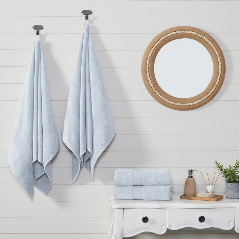 Fabstyles Soft Absorbent Bath Towel, 27 x 54 Inches, Set of 4