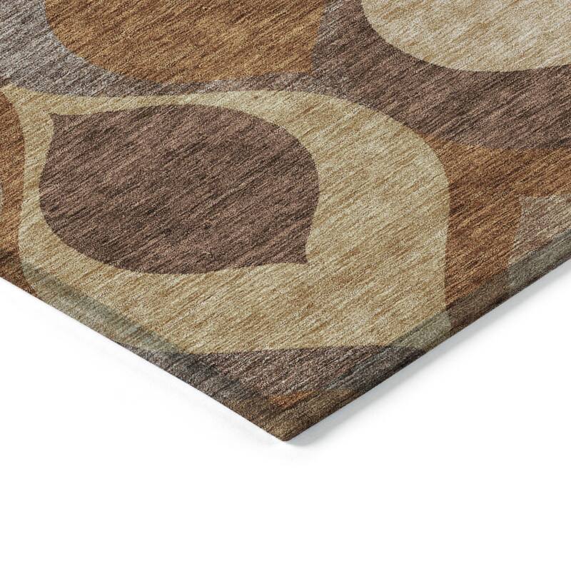 HomeRoots Ogee Transitional Rectangle Outdoor Rug