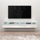preview thumbnail 4 of 16, Strick & Bolton Mikli Modern Wall-mounted Floating TV Stand White