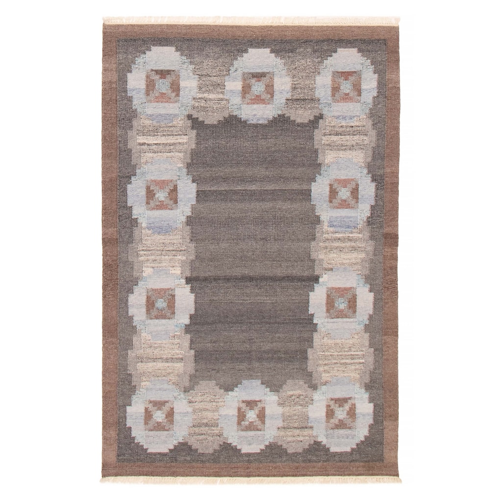 Ankara FW Grey Kilim 5'1" x 7'11" - 5'1 x 7'11