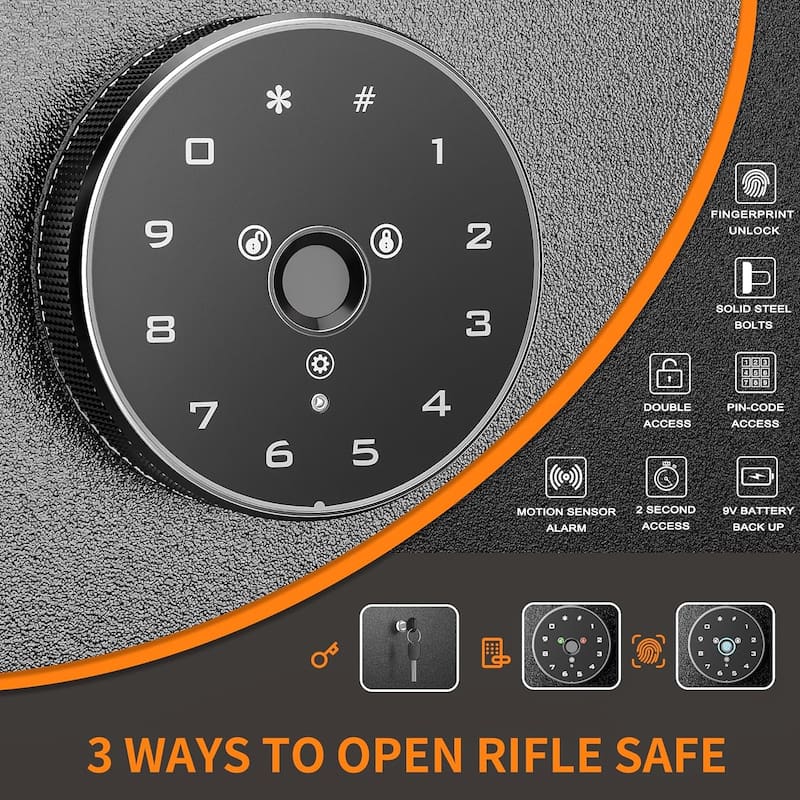 5-10 Rifle Safe Quick Access Long Gun Safe Shotgun Rifle Cabinet