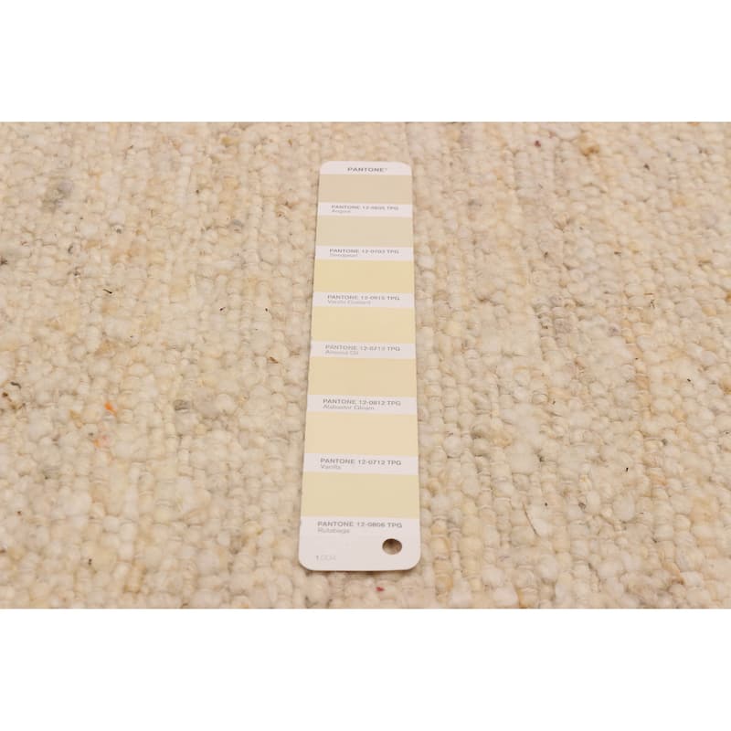 ECARPETGALLERY Hand Woven Zahara Cream Dhurrie