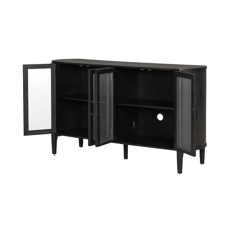 Christopher Knight Home - Ellis Storage Cabinet for Living and Dining Room Entrance, Large Size with 4 Doors