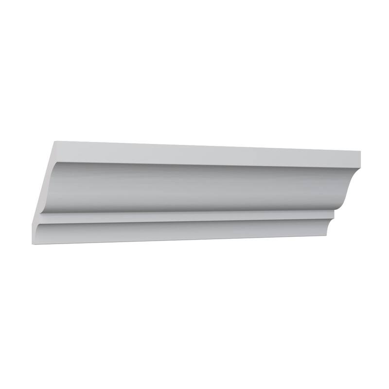 WM49: 3-in H x 2-1/10-in P x 3-7/10-in F x 96-in L Americraft Solid Hardwood Stain Grade Crown Moulding