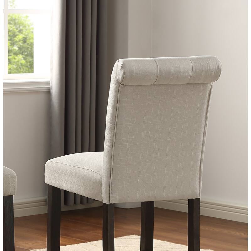Solid Wood Tufted Asons Counter Height Stool, Set of 2