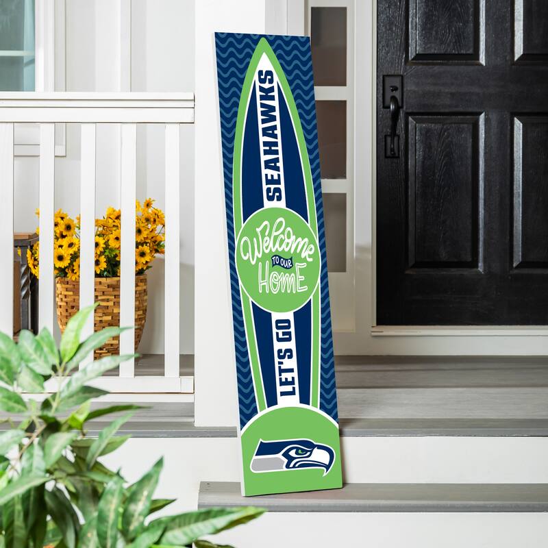 47" Porch Leaner Welcome Wall Sign, Seattle Seahawks - Multi